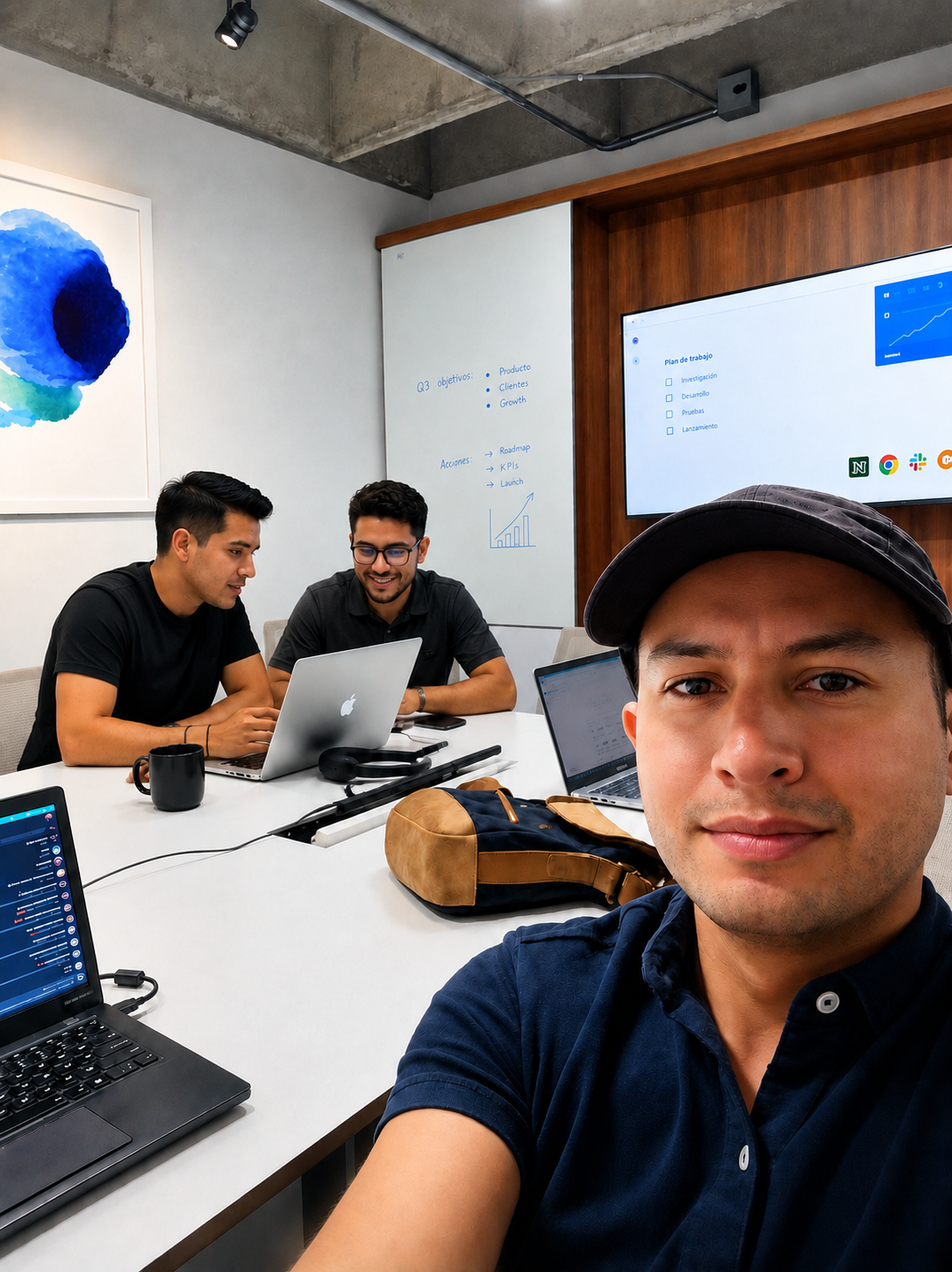 Equipo MasterHacks trabajando