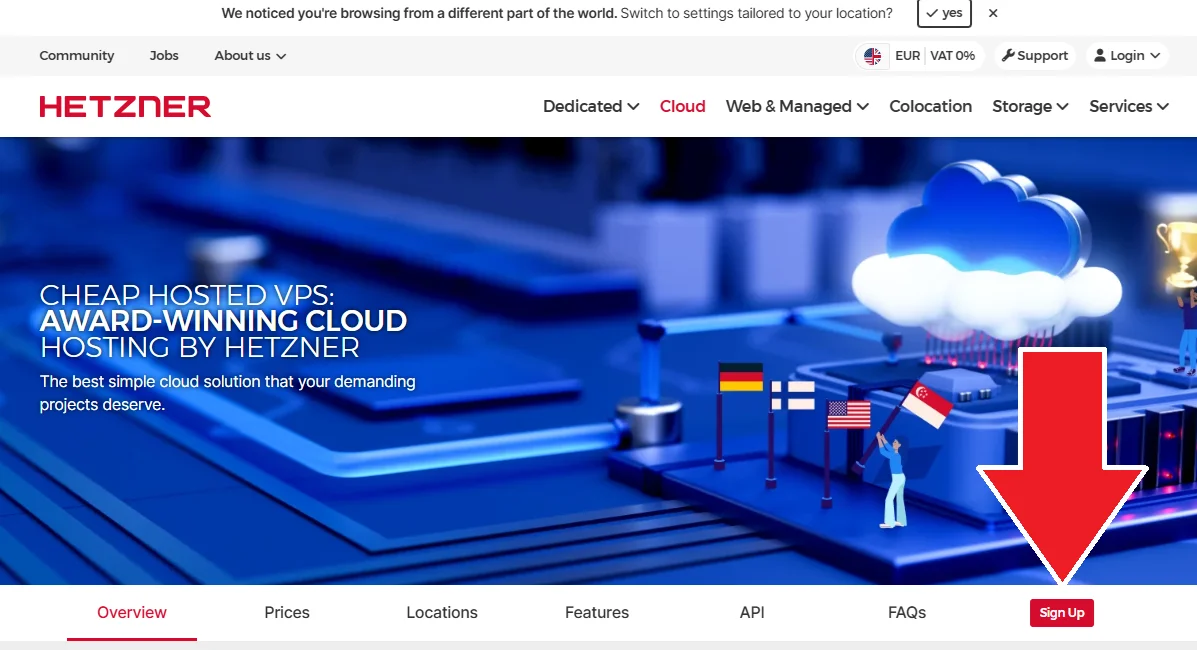 Sign Up Button