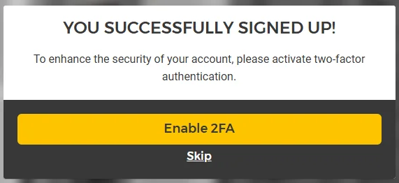 Skip 2FA